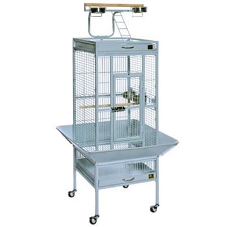 Prevue Pet Products Prevue Pet Products 3154W 36 in. x 24 in. x 66 in. Wrought Iron Select Cage - Pewter 3154W